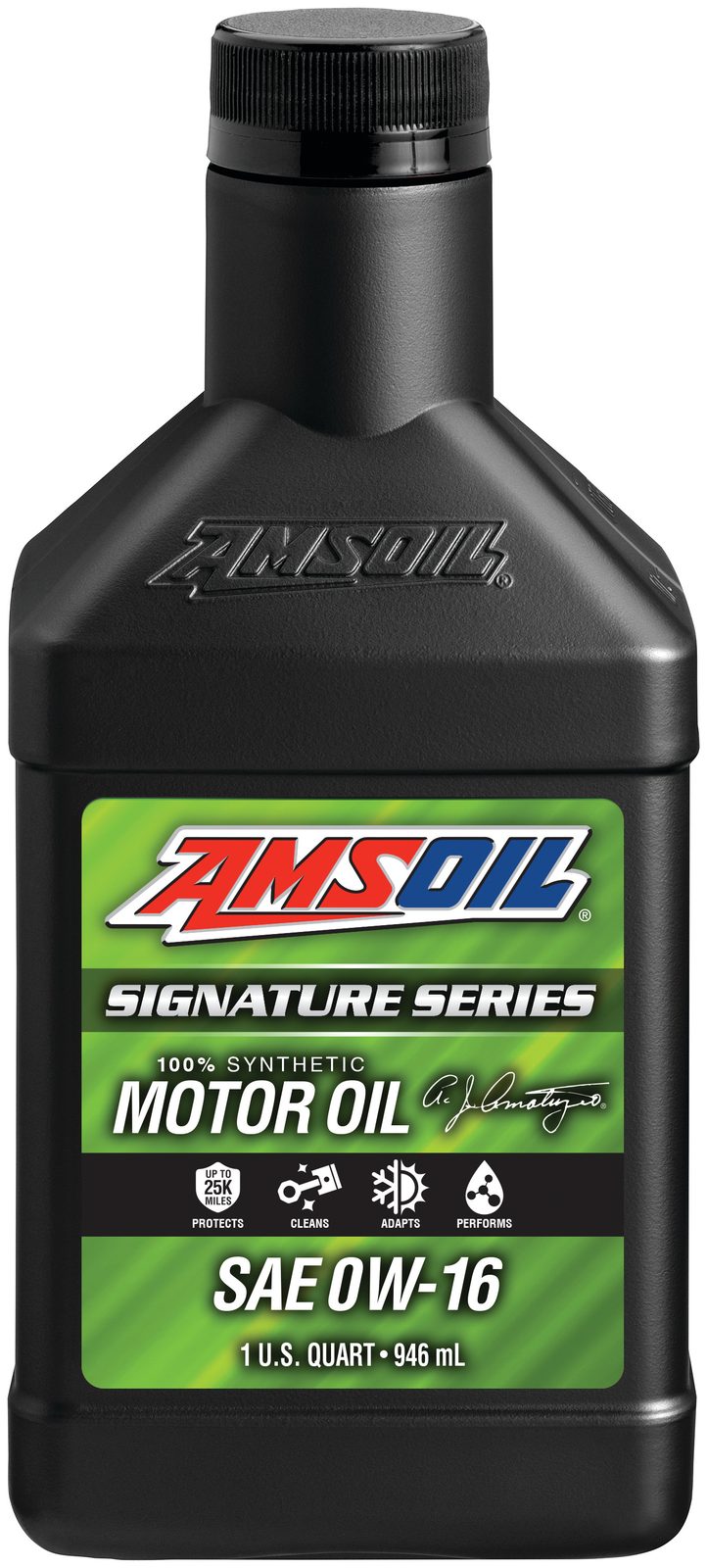 AMSOIL Signature Series 0W-16 Synthetic Motor Oil Quart