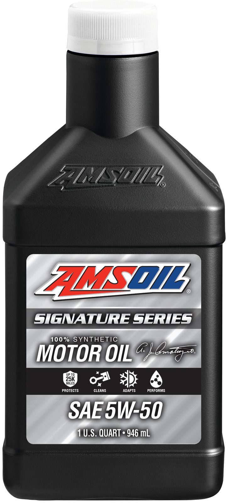 AMSOIL Signature Series 5W-50 Synthetic Motor Oil Quart